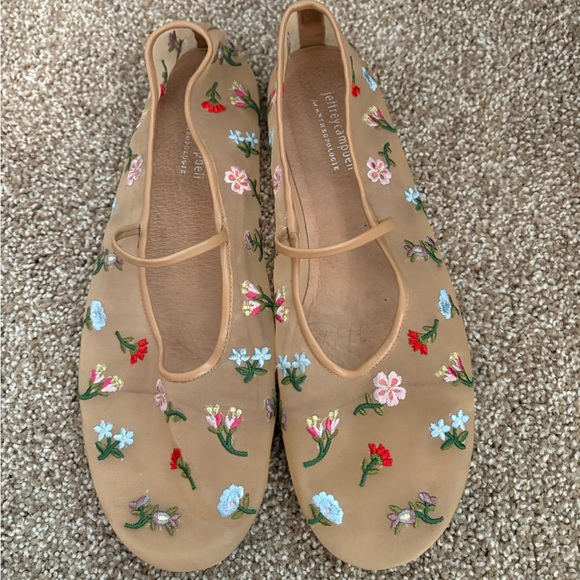 Jeffrey Campbell x Anthropologie Floral Mesh Flats - Picture 3 of 4